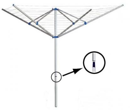 Drying rack specification: Open Size:60M clothes washing line  Material: Aluminum tube, PP  Tube Size:Ø40*0.8mm, 25*15*0.7mm  Packing:1piece/bag,4pieces/carton  G/N Weight:N2.6kgs/piece  Carton Size:187*24*24cm=0.107CBM  Loading Qty:1039/20