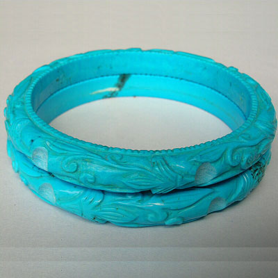 Gemstone Turquoise Bangle