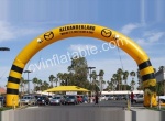 Inflatable advertising arch