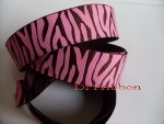 22mm Printed Grosgrain Ribbon,Zebra Print 100yards/roll