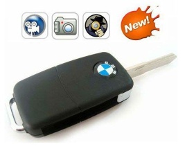 BMW Motion Detection Car key hidden camera 720p