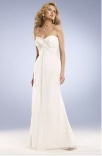 Column Sweetheart Court Train Chiffon Wedding Dress