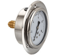 Liquid filled pressure gauge