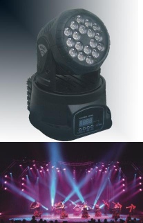 FY-1706   Led moving head wash light 18×3W