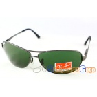 RayBan RB3342 004 Gunmetal Frame/ Green Lens sunglass