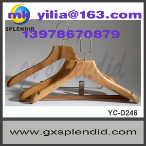 wooden coat hanger