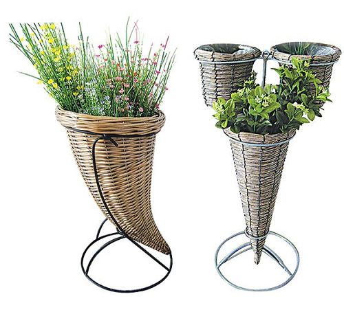 Wicker Flower Baskets