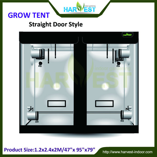 Harvest 600S240 allows you to create a large grow space with the ability to hang up to 2 x 600w or 2x1000W HPS/MH light systems and heavy ventilation equipment without the need to drill holes and make unsightly modifications to the room in which you want to grow in. A real potential powerhouse.