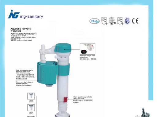 Ajustable  Bottom Fill Valve  bathroom cistern Sanitary fittings