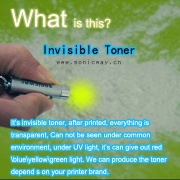 UV Fluorescent Invisible Security toner powder