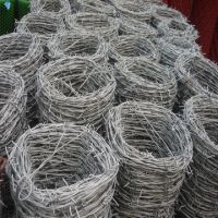 galvanized barbed wire