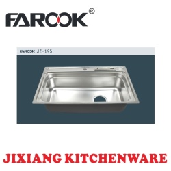 big single bowl rectangular stainless steel kitchen sink