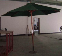 3.3M WOOD ROUND UMBRELLA