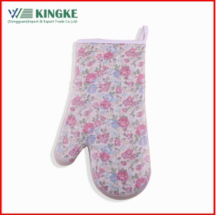 Fashion Kitchen Cute Silicon Cotton Oven Gloves