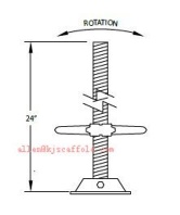 Swivel jack scaffold