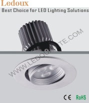 Adjustable LED Down Light with Cree XP-E LED 3 x 2W