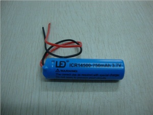 750mAh cylindrical lithium battery