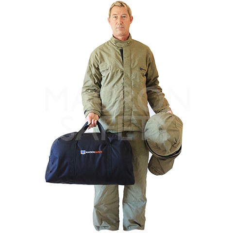 Macron 57 cal/cm² Arc Flash 32″ Jacket and Bib Overall Kit