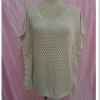 womens crocheted bat-wing sleeve fashion sweater