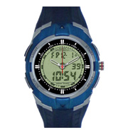 Dual time digital watch