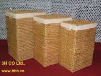 Water hyacinth hamper/ laundry basket