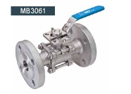 3-pc full port flanged ball valve