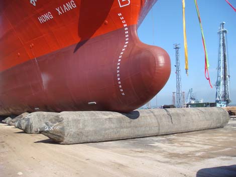 ship launching rubber airbag