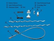 Suspension clamp for OPGW cable