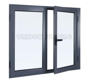 PVC casement window