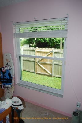 vinyl single hung window