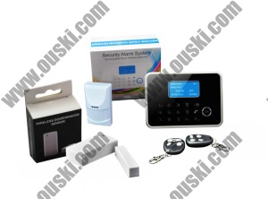 Quad band GSM PSTN intelligent home burglar alarm system G6