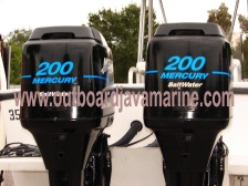 PAIR OF 2002 MERCURY 200HP USED OUTBOARD MOTORS