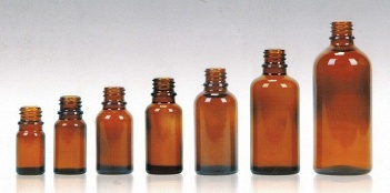 amber essential oil bottle