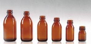 amber oral liquid glass bottles