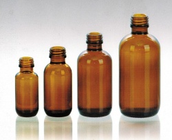 amber oral liquid glass bottles