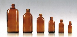 boston round glass bottle