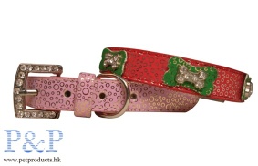 Pet Collar with PU mateiral