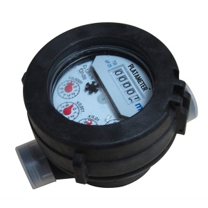 SINGLE JET LIQUID SEALED VANE WHEEL WATER METER