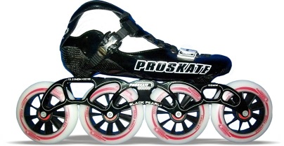 110 MM X 4 WHEEL PROSKATE BLACK PEARL PLUS ( # ISS 01 )