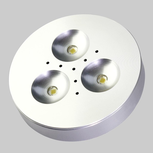 LED Puck Lights for Cabinet Lighting (3x1W, 210lm)