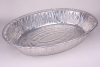 oblong foil container