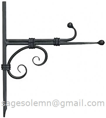 wrought iron garden brackets