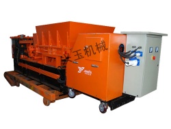 Prestressed concrete hollow core slab machine