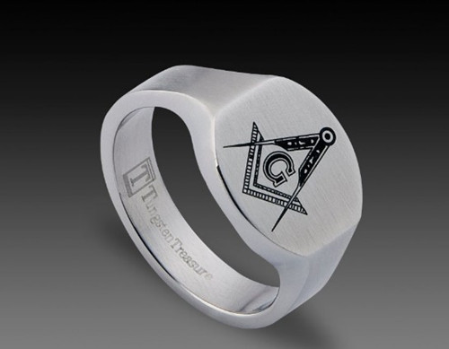 Masonic Rings in Tungsten