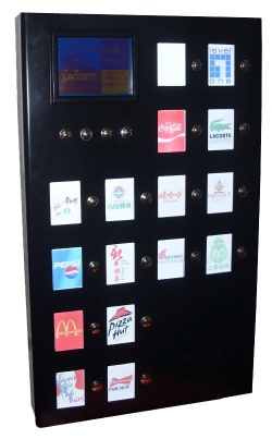 Advertising coupon kiosk