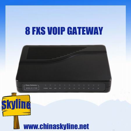 HT882,8 port fxs voip gateway