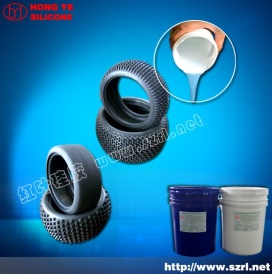 Platinum cured silicone rubber for tire mold