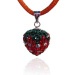 Fashion 925 Silver Crystal Strawberry Shape Pendant