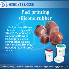 Pad printing silicone rubber