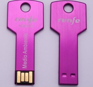 Renfe key shape gift memoria usb